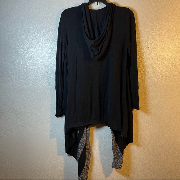 Michael Kors hodded cardigan Black and Gray SZ:L - Picture 2 of 6